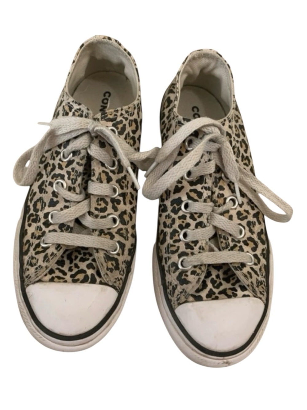 Converse Chuck Taylor Shoreline Leopard Canvas Sneakers Shoes Youth Size 1